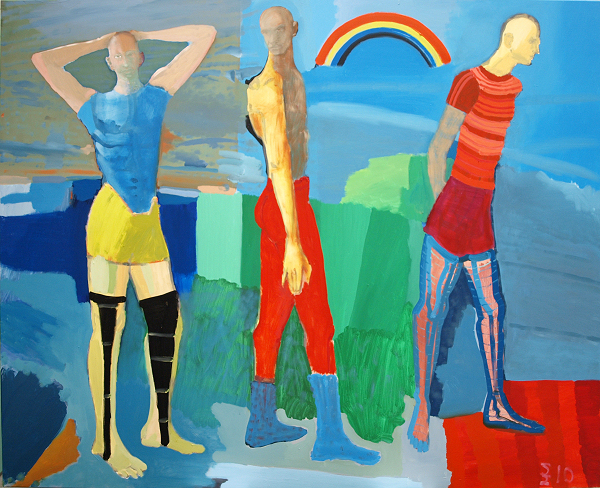 Bjørn Eriksen 3 x Time - oil on canvas 134 x 170