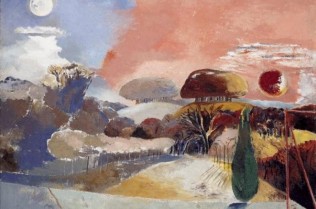 'Landscape of the vernal equinox'. Paul Nash (1944). If you can find it on a billboard, please send me a photo!