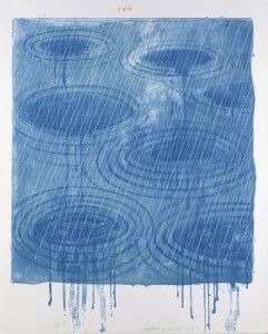 David Hockney, Rain From The Weather Series, 1973, Lithograph And Screenprint, 39" x 30 1/2" Edition: 98, © David Hockney / Gemini G.E.L.