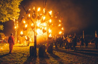 The Fire Garden, created by Walk the Plank, Festival Number 6, © Danny North and Andrew Whitton