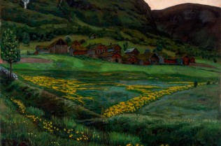 Nikolai Astrup, A Clear Night in June, 1905-1907, Oil on canvas, 148 x 152 cm, The Savings Bank Foundation DNB/The Astrup Collection/KODE Art Museums of Bergen. Photo © Dag Fosse/KODE